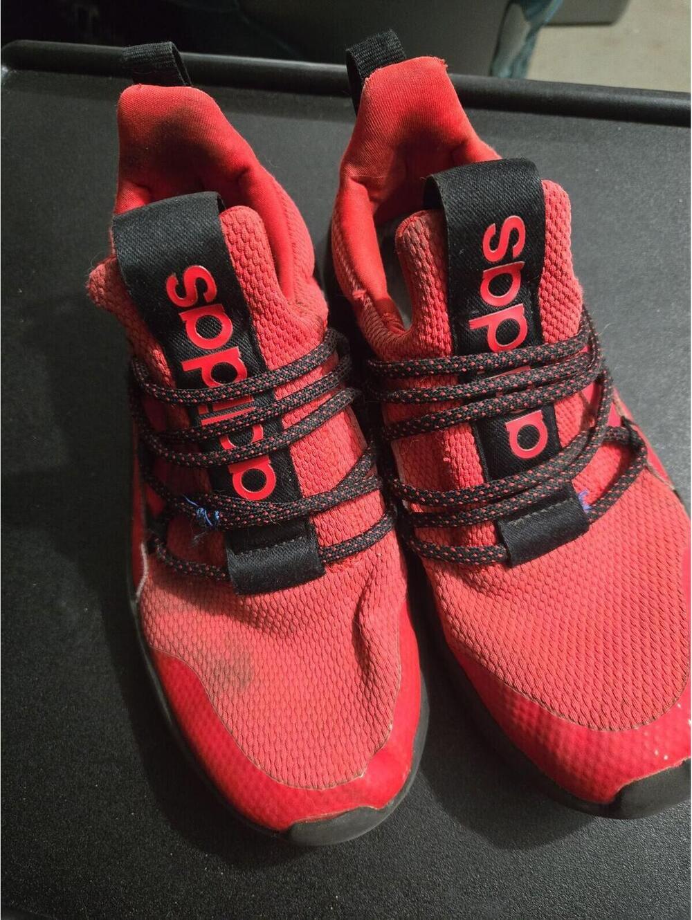 Adidas Questar Flow Red Sneakers - US Men's 4 / Women's 5.5